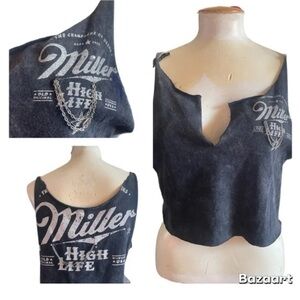 Miller High Life Women's Black Crop Top